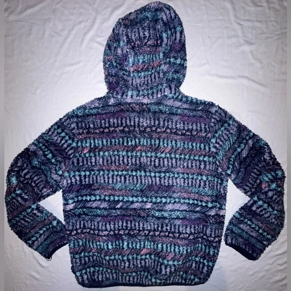 Eddie Bauer Kids Quest Fleece Plush Hoodie Full Zip Hooded Multicolor Size Med - Picture 2 of 10